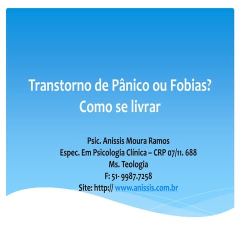 Transtorno de pânico ou fobias? Como lidar