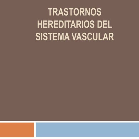 Transtornos hederitarios