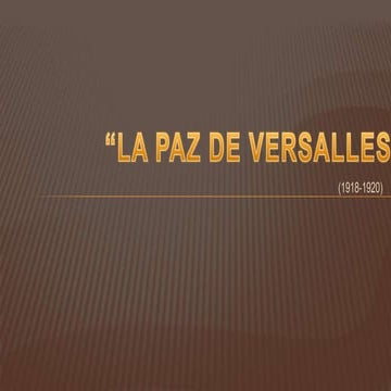 Tratado de versalles