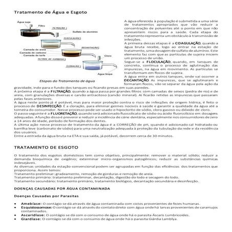Tratamento de água e esgoto