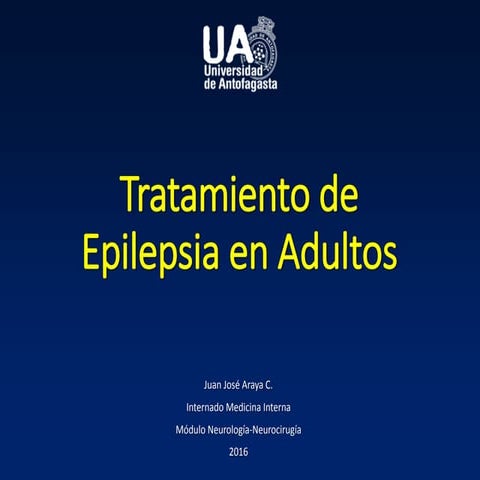 Tratamiento de Epilepsia en Adultos