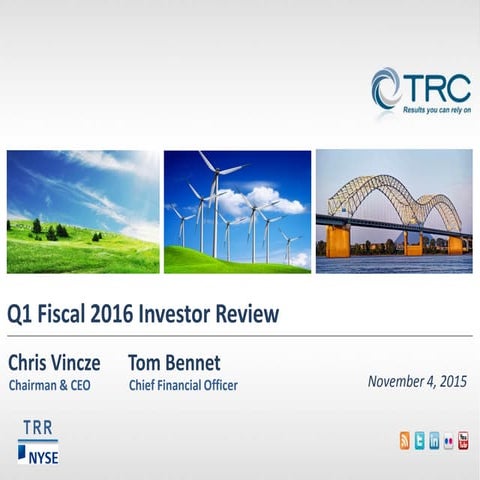 Trc q1 2016 earnings slides final