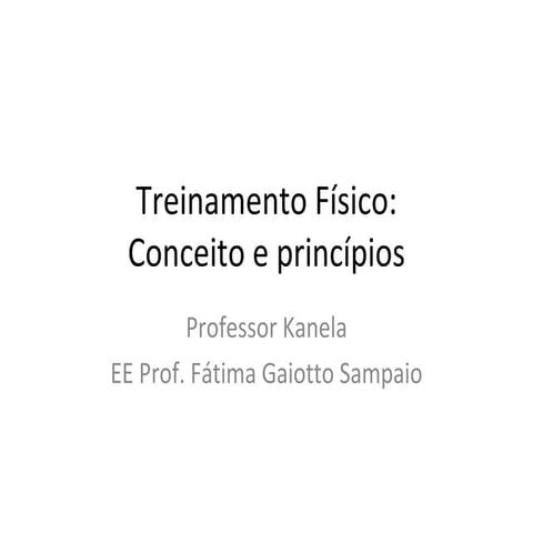 Treinamento físico   9º ano