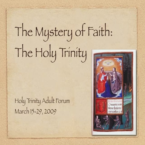 The Mystery of Faith: The Holy Trinity