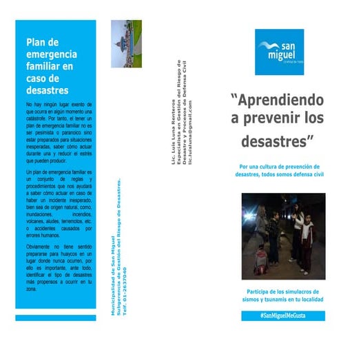 Triptico de desastres