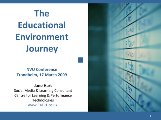 The Educational Environment Journey