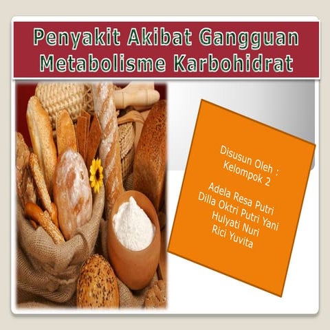Penyakit Akibat Gangguan Metabolisme Karbohidrat