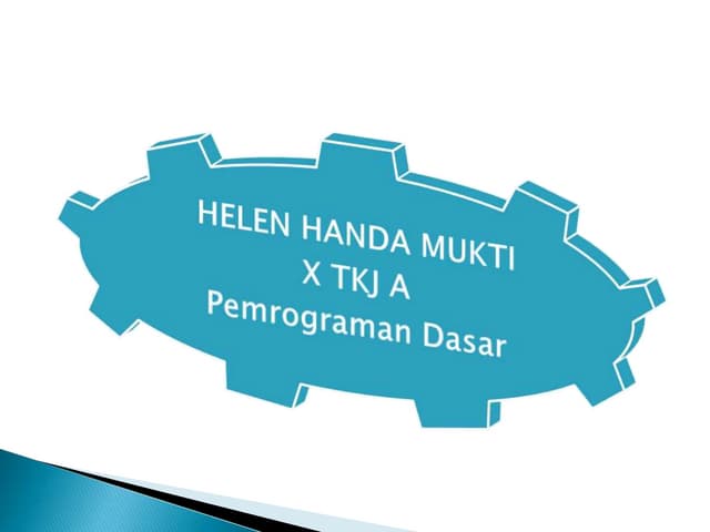 Tugas Powerpoint Pemrograman Dasar