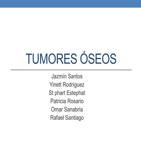 Tumores óseos