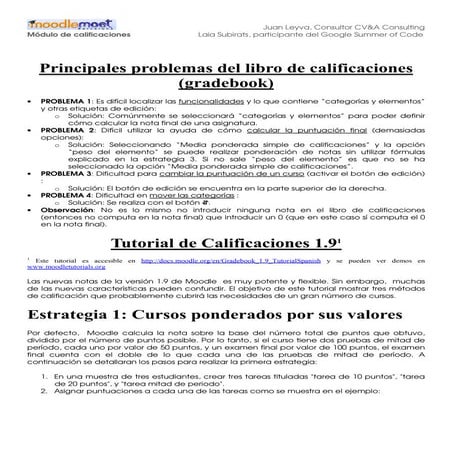 Libro de Calificaciones en Moodle 1.9.4 (MoodleMoot Spain 2008)