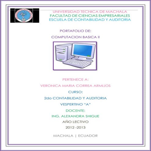 TUTORIAL COMPUTACION BASICA II