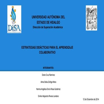 Estrategias didácticas para el aprendizaje colaborativo