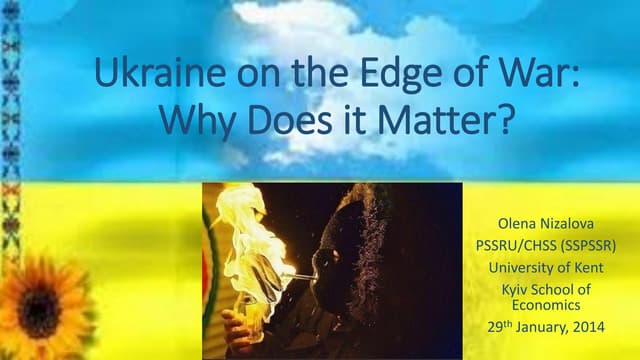 Ukraine on the Edge of War (Ukraine's Anti-criminal Uprising): Why Does it Ma...
