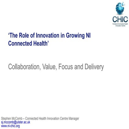 The Role of Innovation in Growing NI Connected Health
