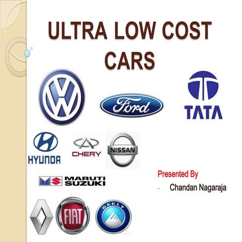 Ultra low cost car  