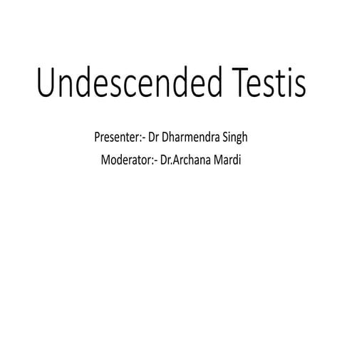 Undescendedtestisgeneralsurgeryslidesres
