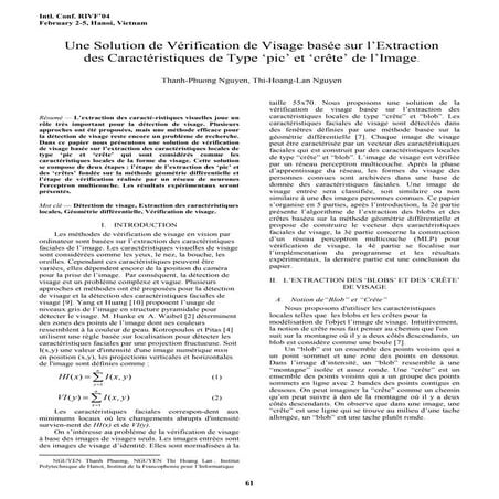 Une solution de vérification de visage basée sur l’extraction