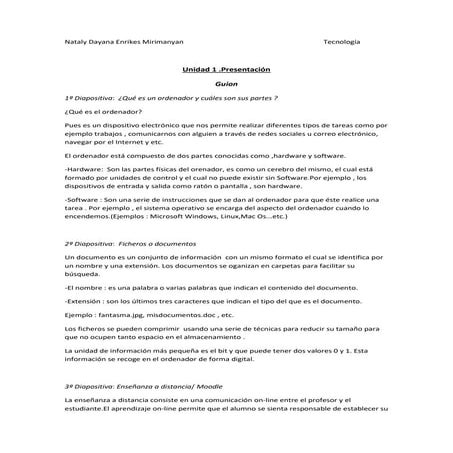 Unidad 1 presentación diálogo pdf