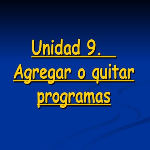 Unidad 9 Windows XP