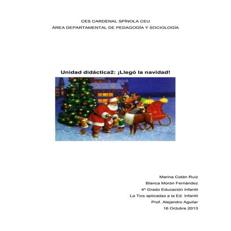 Unidad didáctica tic navidad