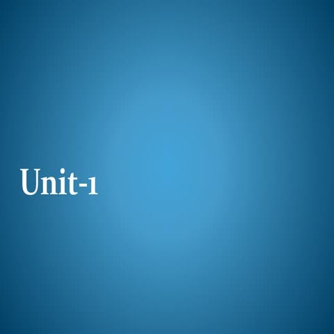 Unit 1