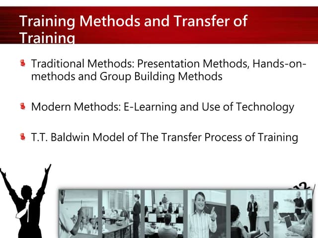Training Methods and Transfer of Training