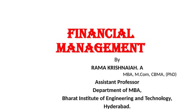 Investment Decisions or Capital Budgeting Techniques