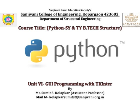 GUI Programming with TKinter and Tkinter Widgets.pdf