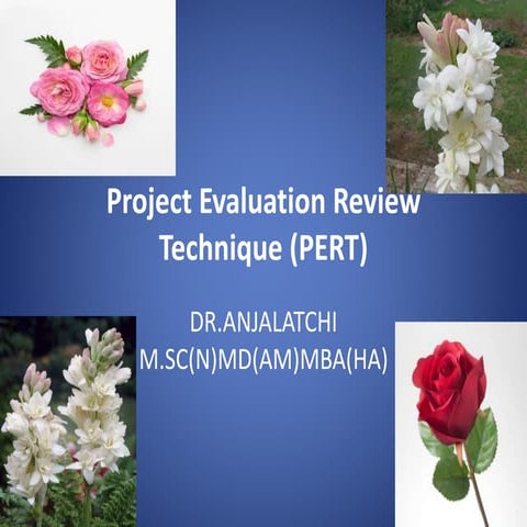 Unit  v  mha project evaluation review technique (pert)
