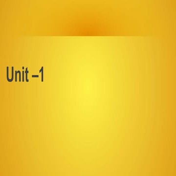 Unit 1