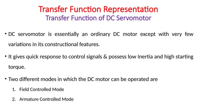 Linear control systems unit 1 power point presentation