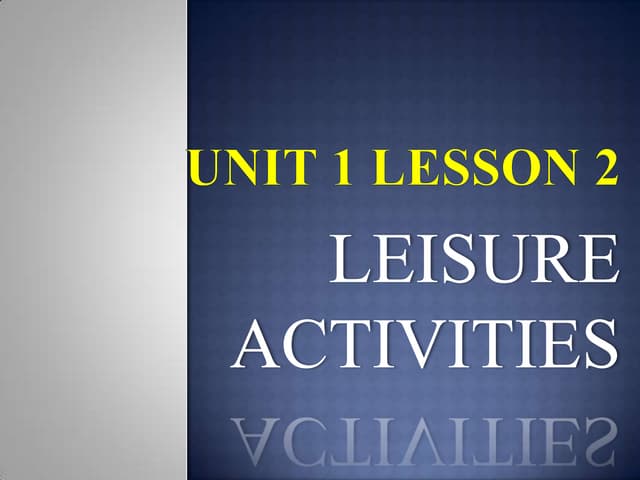 Unit 1 lesson 2