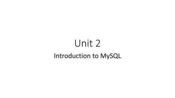 Introduction to MySQL in PHP