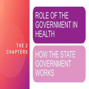 Role of government in Health class 7
