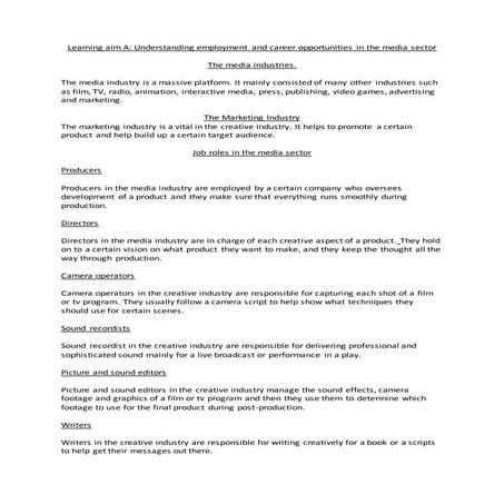 Unit 2  learning aim a and b