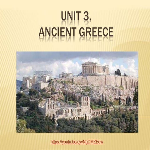 Unit 3. Greek civilisation