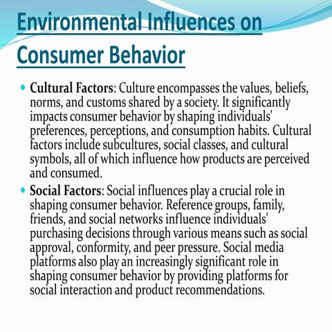 consumer behavior Unit 3 Pune University