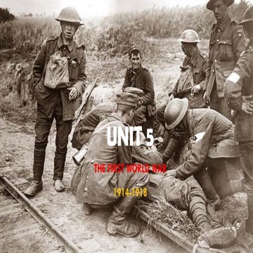 Unit 5.1. The First World War