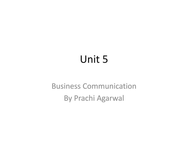 Unit 5  group communication