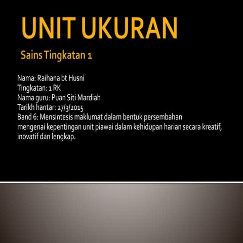 Unit Ukuran