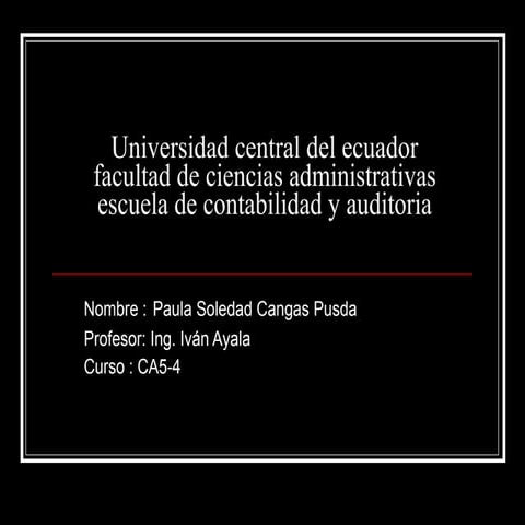 Universidad Central Del Ecuador 2