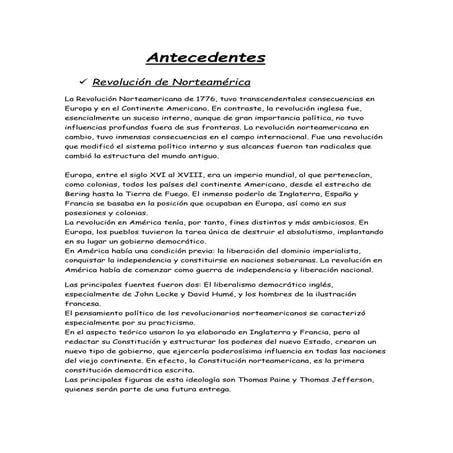 Un poco de revolucion norteamericana!