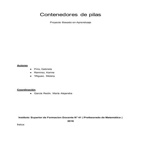 Contenedores de pilas