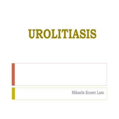 Urolitiasis