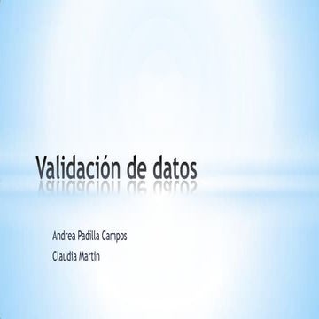 Validacion de datos