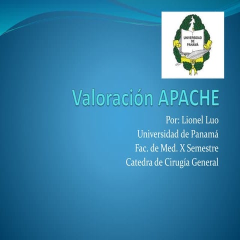 Valoración apache 