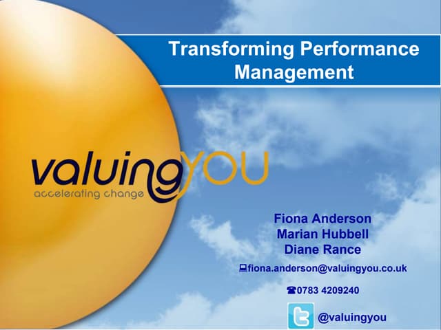 Transforming Performance Management