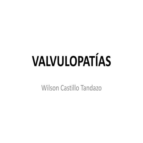Valvulopatias