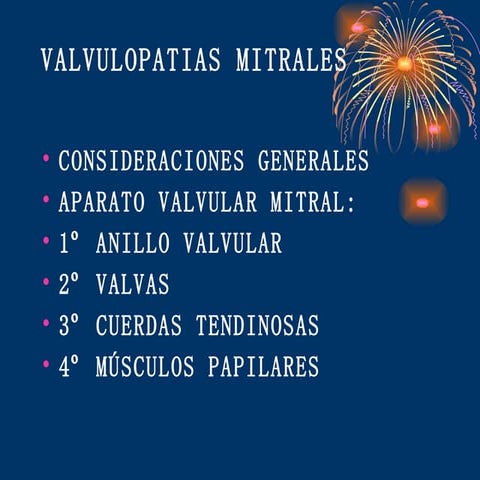 Valvulopatias mitrales 1