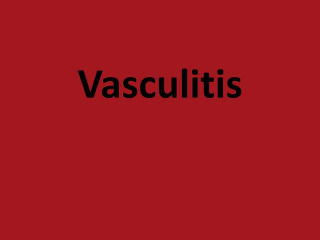 meidicine.Vasculitis 1.(dr.kawa)